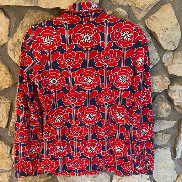 Boden Jersey Knit Floral Shirt Size 4 - Picture 2 of 4